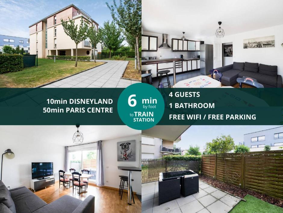 Les Paves De Prague - Appartement Pour 4 A 10 Minutes De Disneyland Paris Montévrain Exterior foto